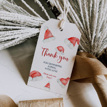 Etiquetas de regalo de Baby Shower para Navidades 