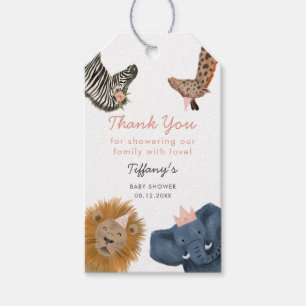 Regalos Etiquetas de regalo de Baby Shower rosadas para an