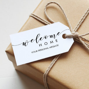 Regalos Etiquetas de regalo de bienvenida a casa para el c