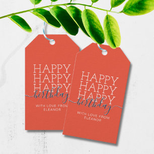 Regalos Etiquetas de regalo de cumpleaños felices para na