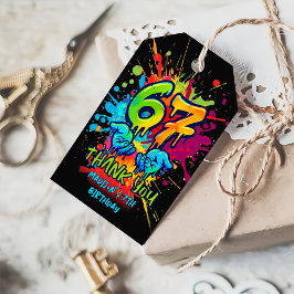 Regalos Etiquetas de regalo de cumpleaños número 7 para ni
