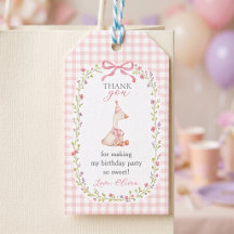 Etiquetas de regalo de cumpleaños para niña de Gin