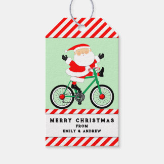 Regalos Etiquetas de regalo de Navidad para ciclistas
