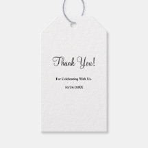 Etiquetas de regalo Minimalistas y modernas para B