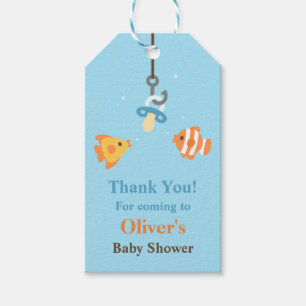 Regalos Etiquetas de regalo para baby shower de Cute Fish