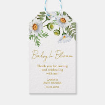 Etiquetas de regalo para baby shower de Daisy Grac