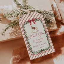 Etiquetas de regalo para baby shower de Navidad al