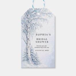 Regalos Etiquetas de regalo para ducha de novia de abedul