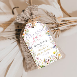 Regalos Etiquetas de regalo para fiesta de bebé de flores 