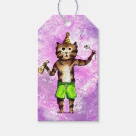 Regalos Etiquetas de regalo para gato fiesta