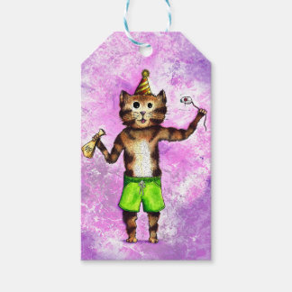 Regalos Etiquetas de regalo para gato fiesta