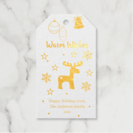 Regalos Etiquetas de regalo para vacaciones de Navidad con