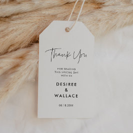 Regalos Etiquetas modernas de regalo para la boda minimali