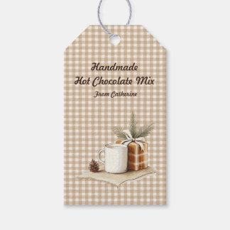 Regalos Etiquetas Rústicas de Navidad para Mezcla de Choco
