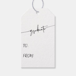 Regalos Etiquetas simples de regalo para graduados SCRIPT