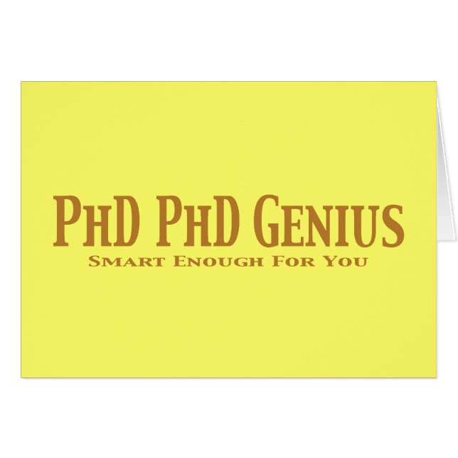 Regalos Geniales De Phd (Anverso (Horizontal))