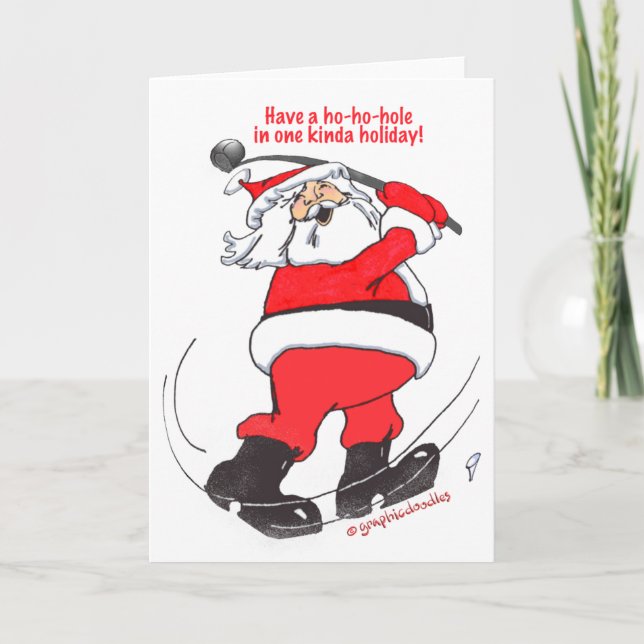 Regalos golfing del navidad de Santa (Anverso)
