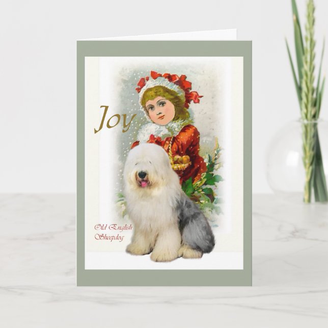 Regalos ingleses viejos del navidad del perro (Anverso)