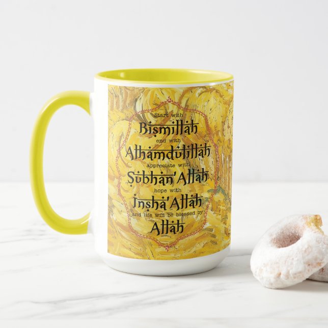 Regalos islámicos taza de Ramadan Eid Present Dawa (Con donut)