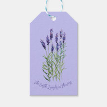 Lavanda, etiquetas de regalo para jardinería
