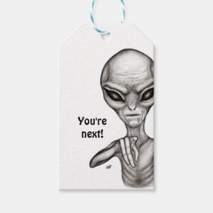 Regalos ¡Mala Alien, eres la siguiente! Etiquetas para reg