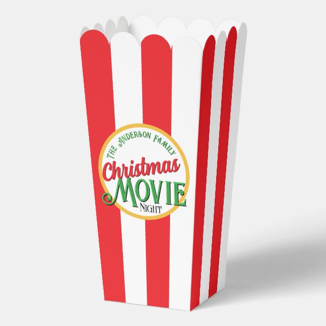 Regalos ¡Noche de películas para navidades! Caja De Popcor (Anverso)