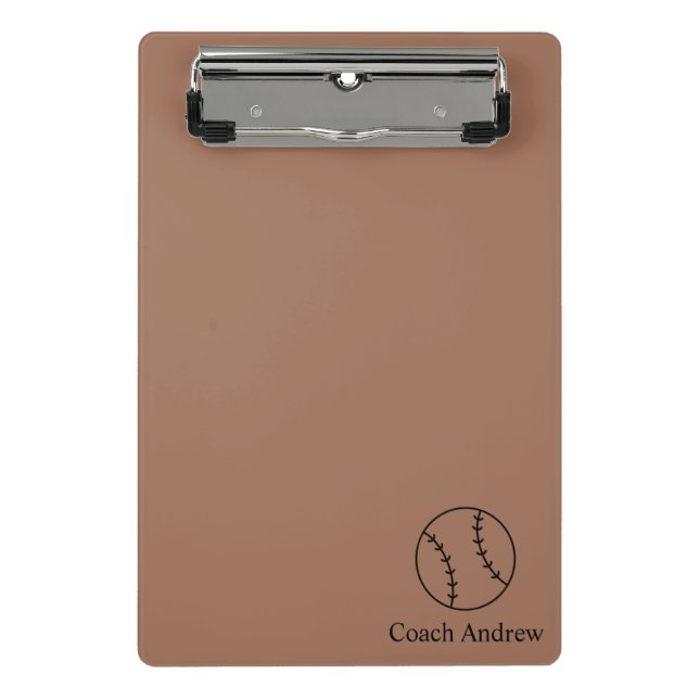 Regalos para Entrenadores de Béisbol, Portapapeles (Anverso)
