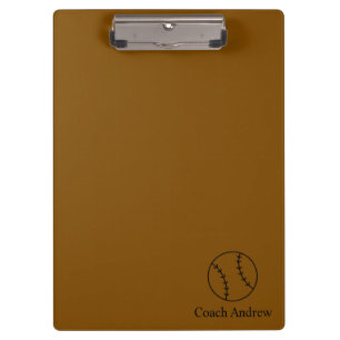Regalos para Entrenadores de Béisbol, Portapapeles