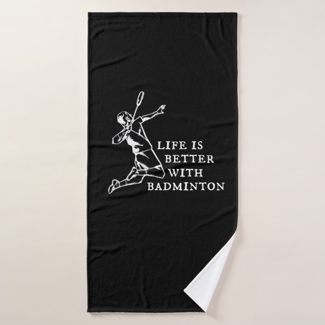 Regalos para jugadores de bádminton (Toalla de baño)