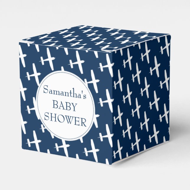 Regalos Patrón de plano i Caja de fiesta de ducha para beb (Costado Anverso)