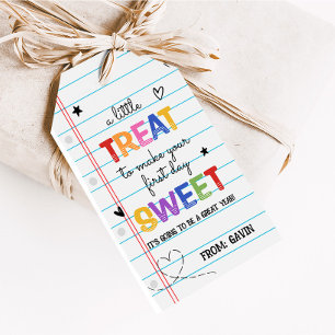 Regalos Pequeño truco para hacer etiquetas de favor dulces
