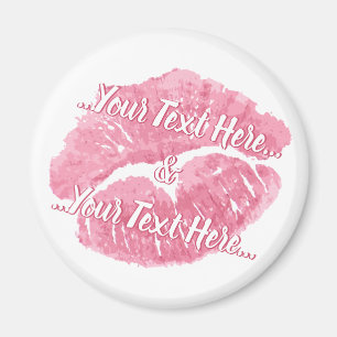 Regalos personalizados de besos y amor Imán de bes