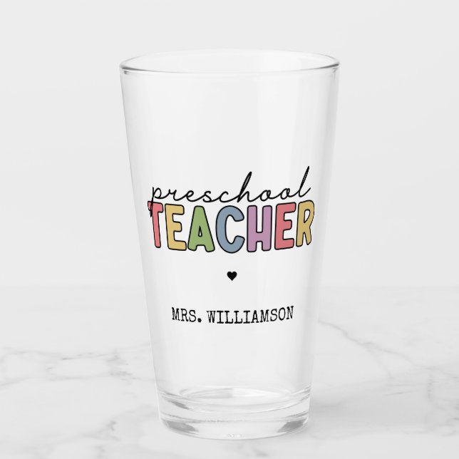 Regalos personalizados de profesores de preescolar (Anverso)