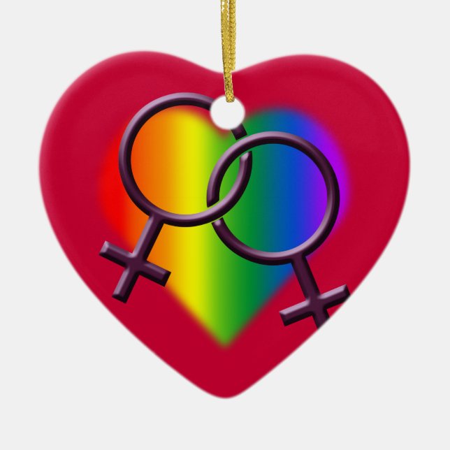 Regalos personalizados ornamento del amor del arco (Frente)