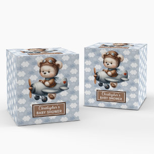 Regalos Piloto de Oso de Teddy de moda Caja de Favor para 