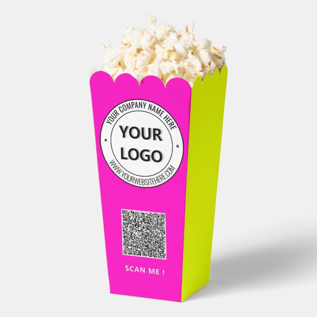 Regalos Plantilla de caja de palomitas de códigos QR para  (apareció)