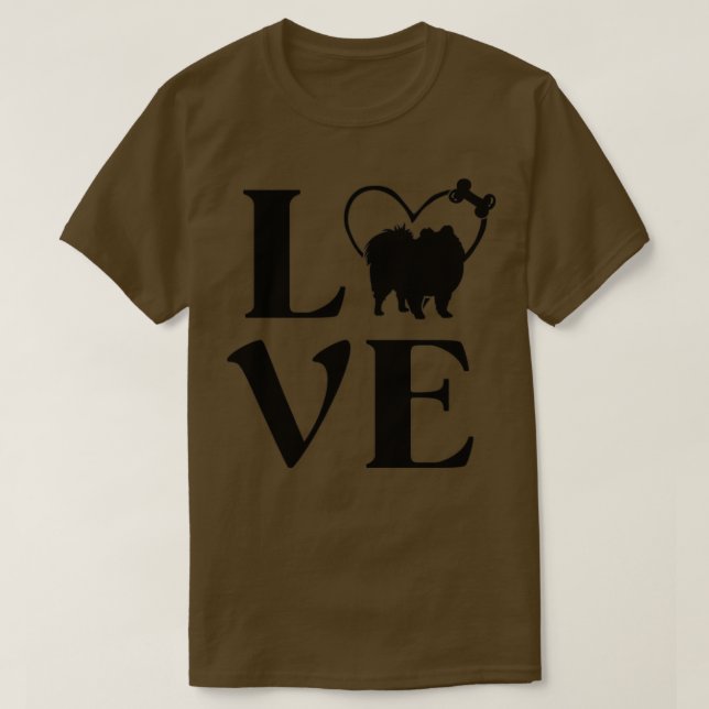 Regalos Pomeranos Amor Camisetas De Perros Para Mu (Diseño del anverso)