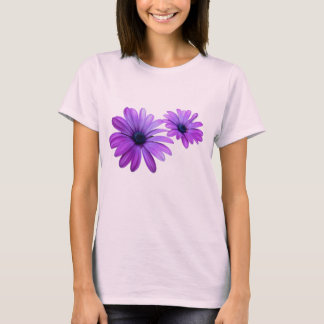 Regalos púrpuras del camisetas de la flor de la
