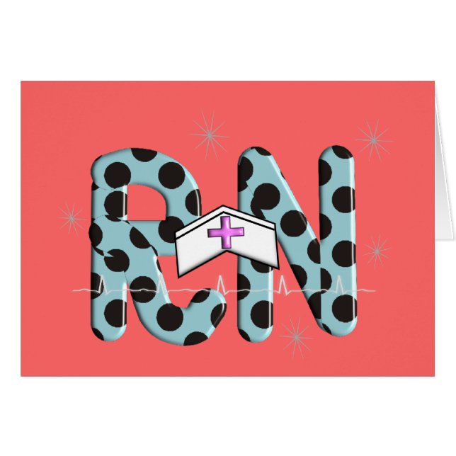 Regalos "RN " registradoa de la enfermera (Anverso (Horizontal))