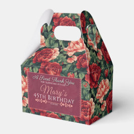 Regalos Rosa De moda Caja De Favor De Cumpleaños Para Trat