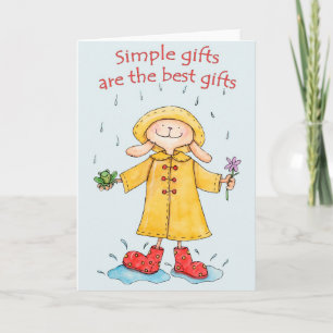 Regalos simples - Tarjeta de saludo