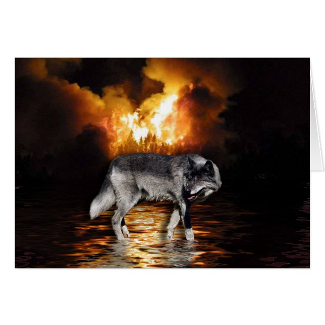 Regalos "Survivor" Gray Wolf Wildlife (Anverso (Horizontal))