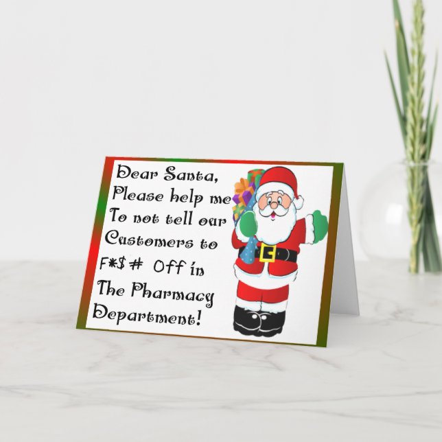 Regalos temáticos del navidad del farmacéutico (Anverso)