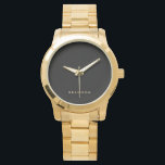 Regalos Únicos Para Hombres Reloj De Pulsera De Or<br><div class="desc">Regalos únicos para hombres - reloj de pulsera de oro sobredimensionado con texto de personalizable. Puede crear su propio reloj,  simplemente agregue su nombre o cualquier otro texto. Regalos únicos para hombres por cumpleaños,  Navidades,  Día del Padre o cualquier otro día... </div>