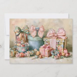 Regalos Vintage Pastel Dulces Navidad 