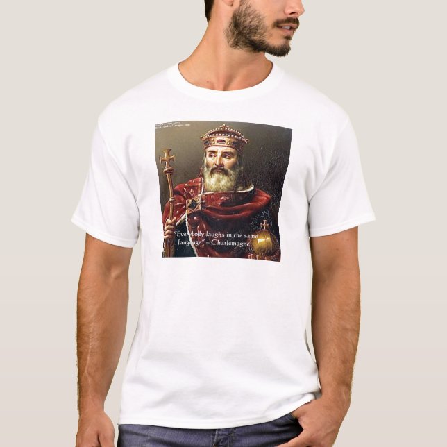Regalos y camisetas de Charlemagne "Lenguaje de la (Anverso)