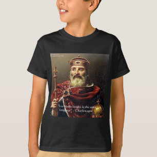 Regalos y camisetas de la cita de Carlomagno "Leng