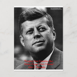 Regalos y tarjeta de citas sabias de JFK "No perdo