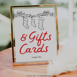 Regalos y Tarjetas Baby Shower con mano