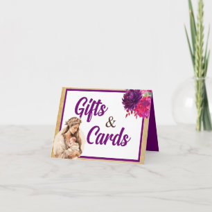 Regalos y tarjetas de Baby Shower Purple Boho